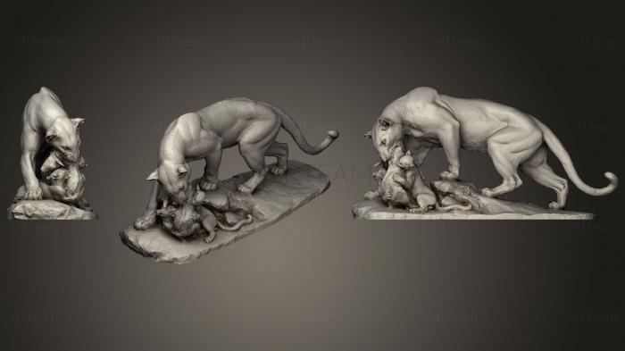 3D model Panther Sculpture (STL)